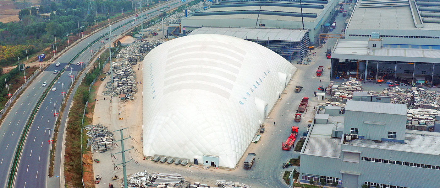 Air Dome Material Shed