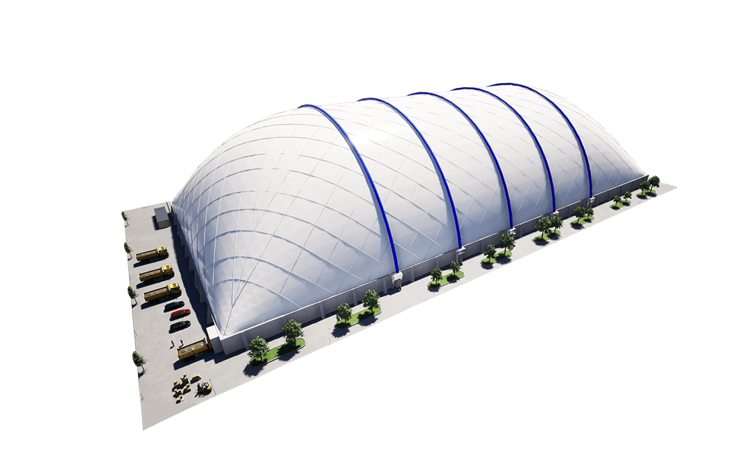 Features of industrial storage air dome, sports and entertainment air dome and other air dome buildings